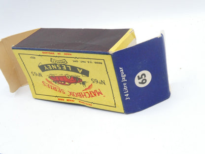 Matchbox Lesney 65a Jaguar 3.4 METALLIC BLUE - Magic Matchbox