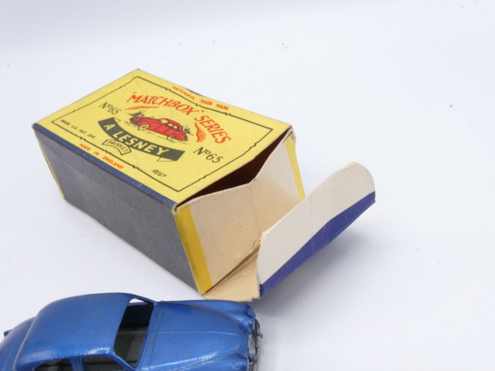 Matchbox Lesney 65a Jaguar 3.4 METALLIC BLUE - Magic Matchbox