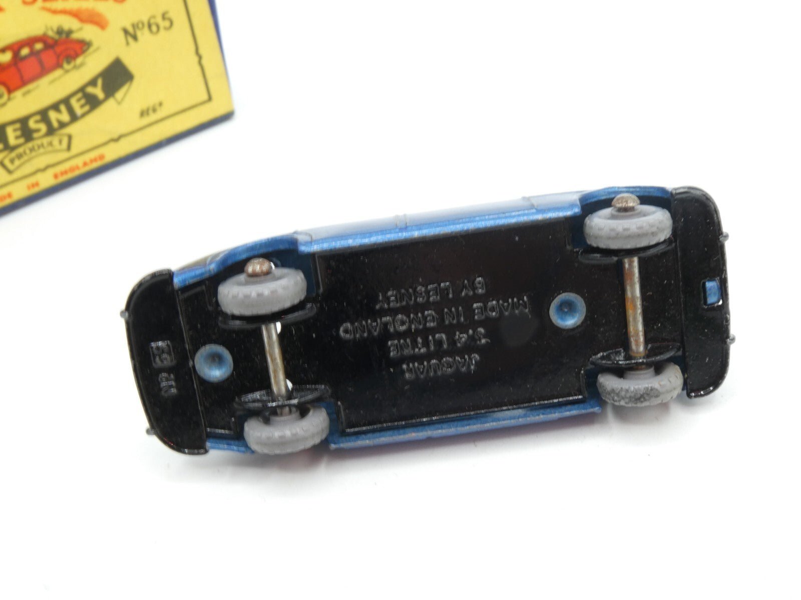 Matchbox Lesney 65a Jaguar 3.4 METALLIC BLUE - Magic Matchbox