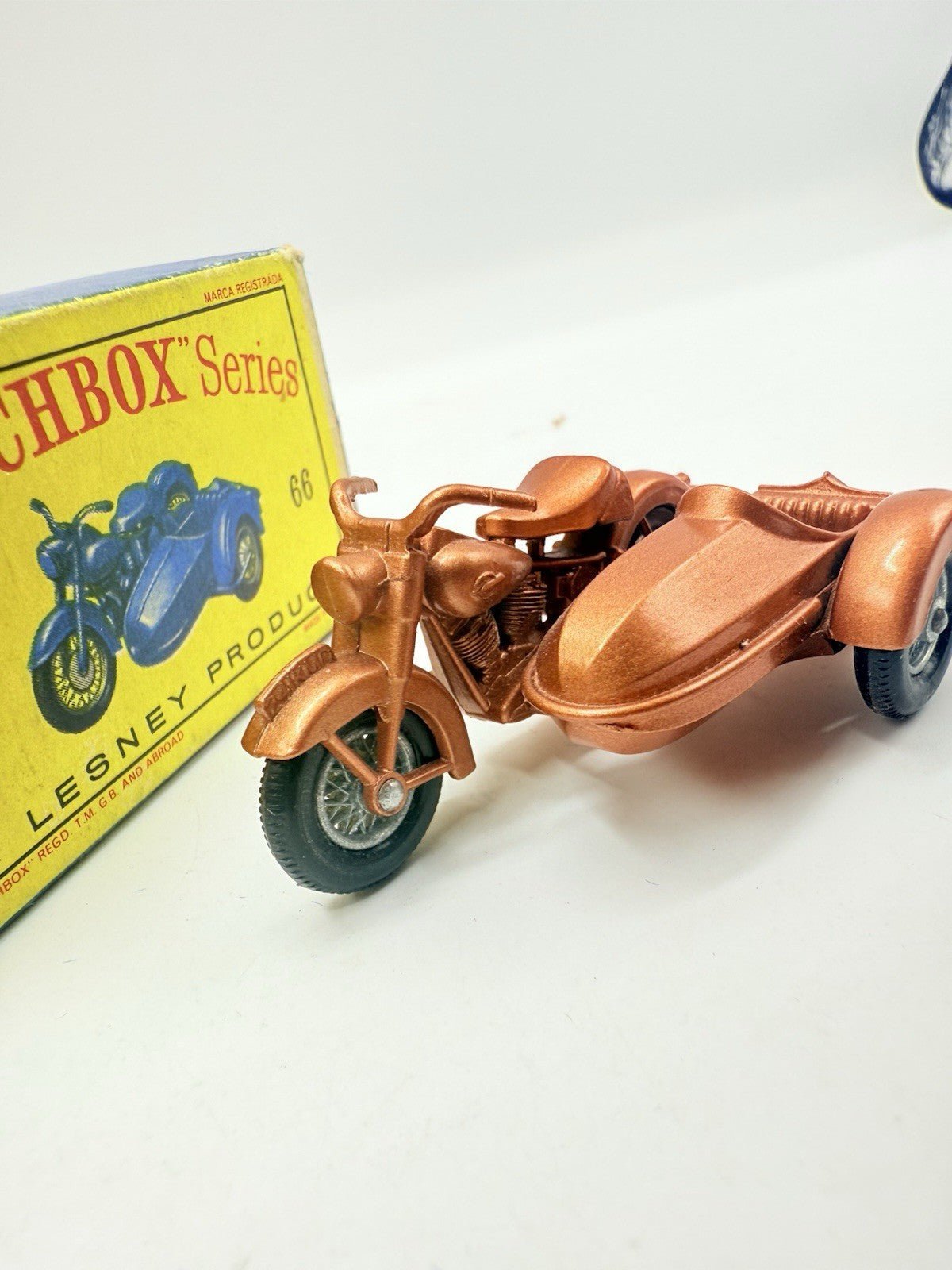 Matchbox Lesney 66b Harley Davidson motorcycle and side car - Magic Matchbox