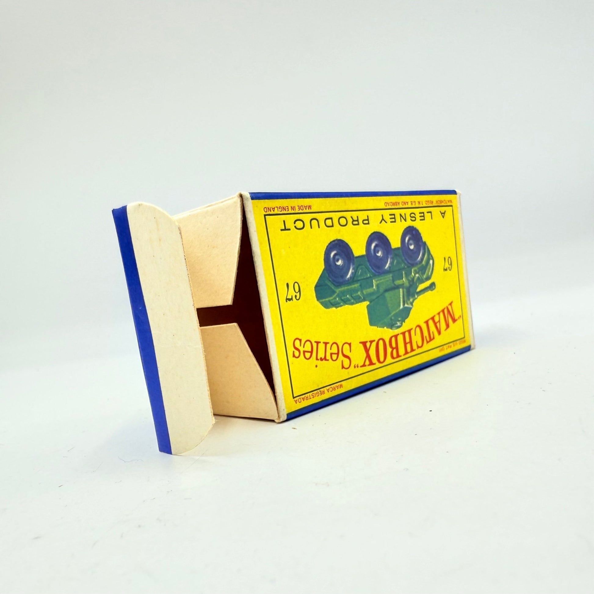 Matchbox Lesney 67a Saladin Armoured Car Empty Firm Box - Magic Matchbox