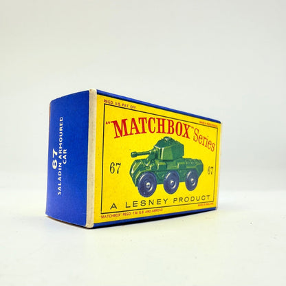 Matchbox Lesney 67a Saladin Armoured Car Empty Firm Box - Magic Matchbox