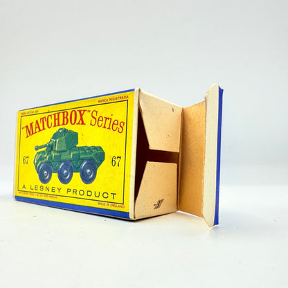 Matchbox Lesney 67a Saladin Armoured Car Empty Firm Box - Magic Matchbox