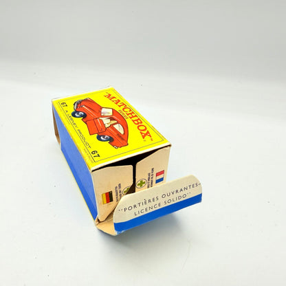 Matchbox Lesney 67b Volkswagen 1600 TL Empty Box - Magic Matchbox