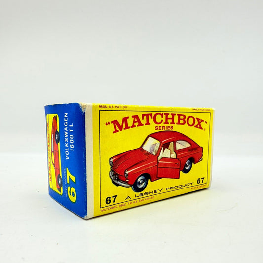 Matchbox Lesney 67b Volkswagen 1600 TL Empty Box - Magic Matchbox