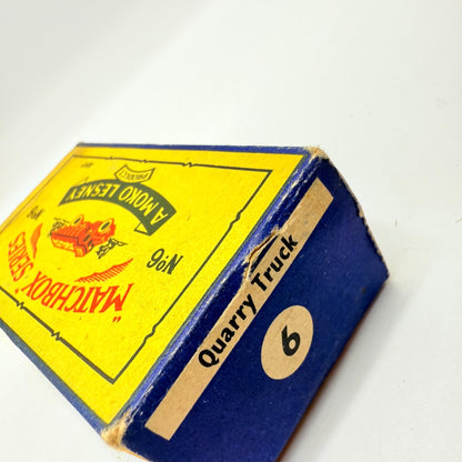 Matchbox Lesney 6b Euclid Quarry Truck Empty Original Box - Magic Matchbox