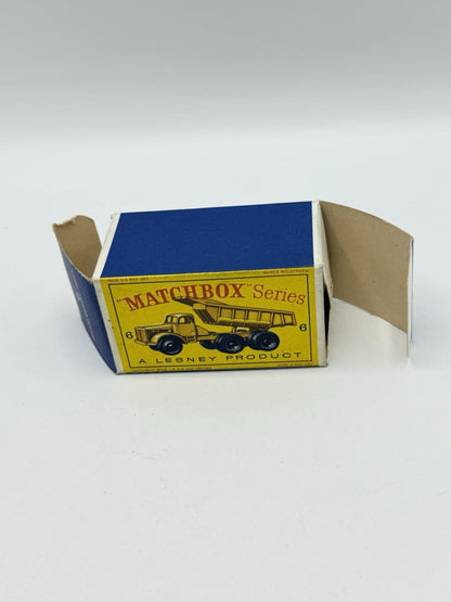 Matchbox Lesney 6c Euclid Quarry Dump Truck Empty Original Box Only - Magic Matchbox