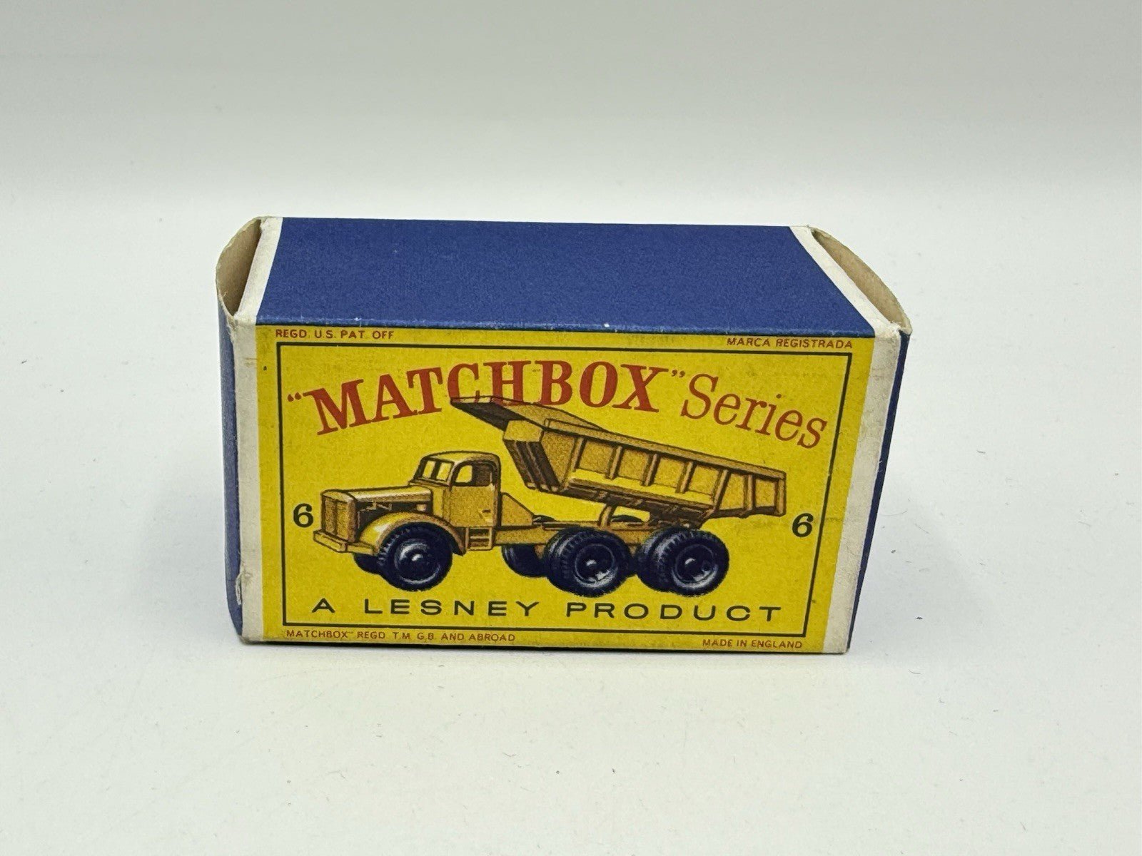 Matchbox Lesney 6c Euclid Quarry Dump Truck Empty Original Box Only - Magic Matchbox