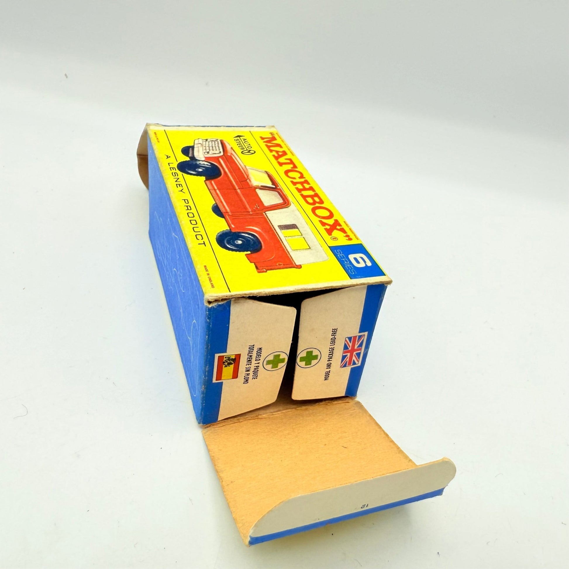 Matchbox Lesney 6d Red Ford Pick - Up Truck White Grill - Magic Matchbox