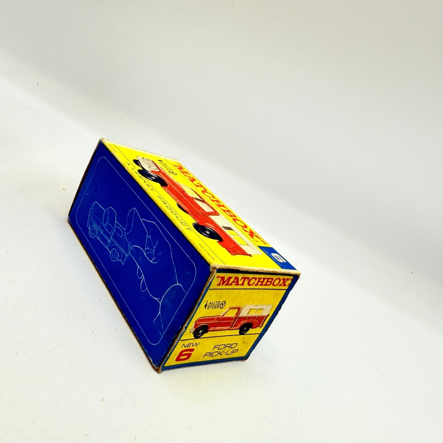 Matchbox Lesney 6d Red Ford Pick - Up Truck White Grill - Magic Matchbox