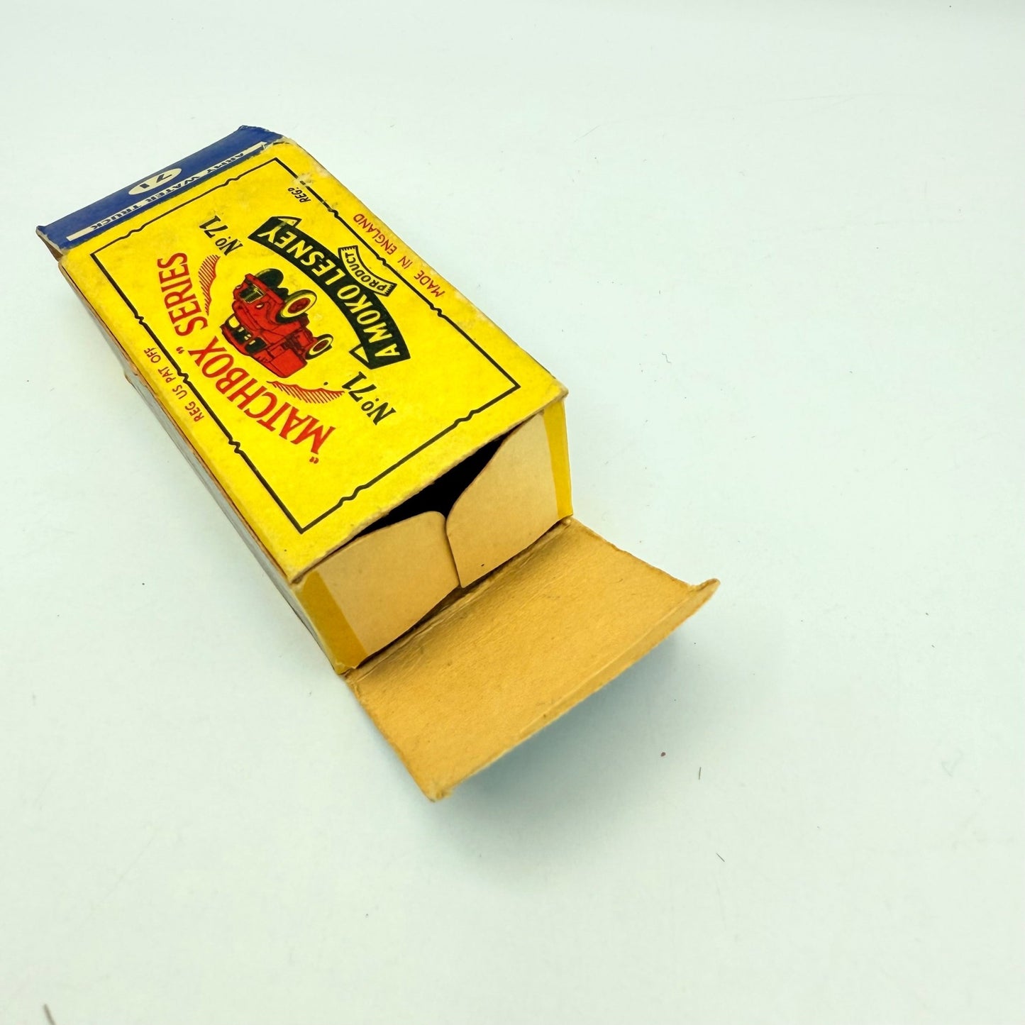 Matchbox Lesney 71a Austin 200 Gallon Water Tanker Box only - Magic Matchbox