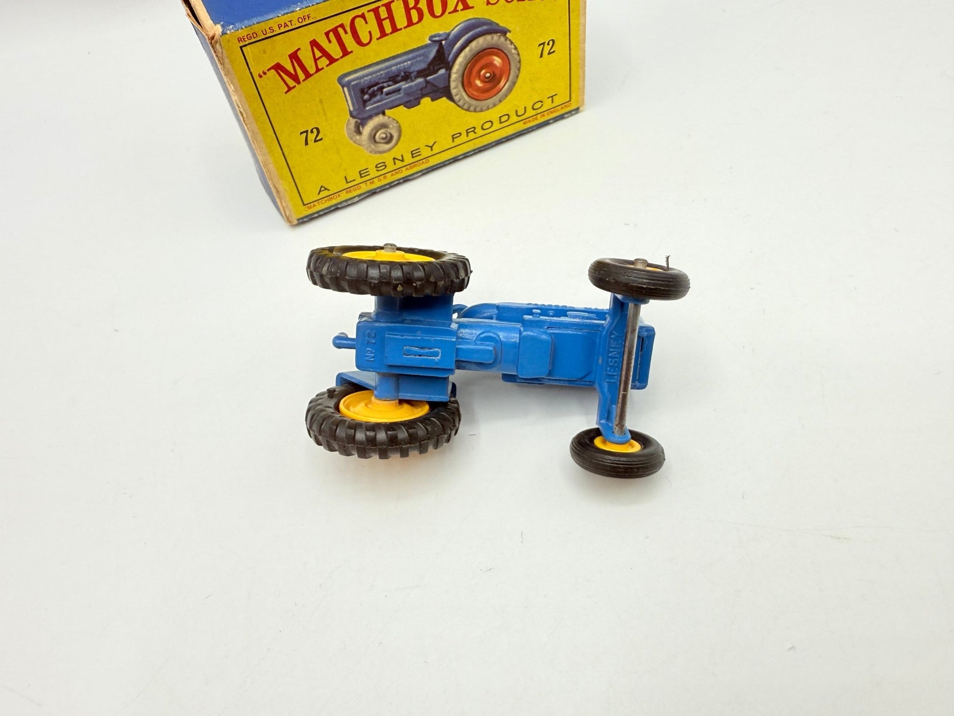 Matchbox Lesney 72a Fordson Tractor RARE YELLOW HUBS - Magic Matchbox
