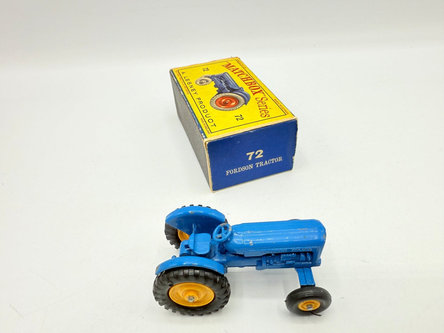Matchbox Lesney 72a Fordson Tractor RARE YELLOW HUBS - Magic Matchbox