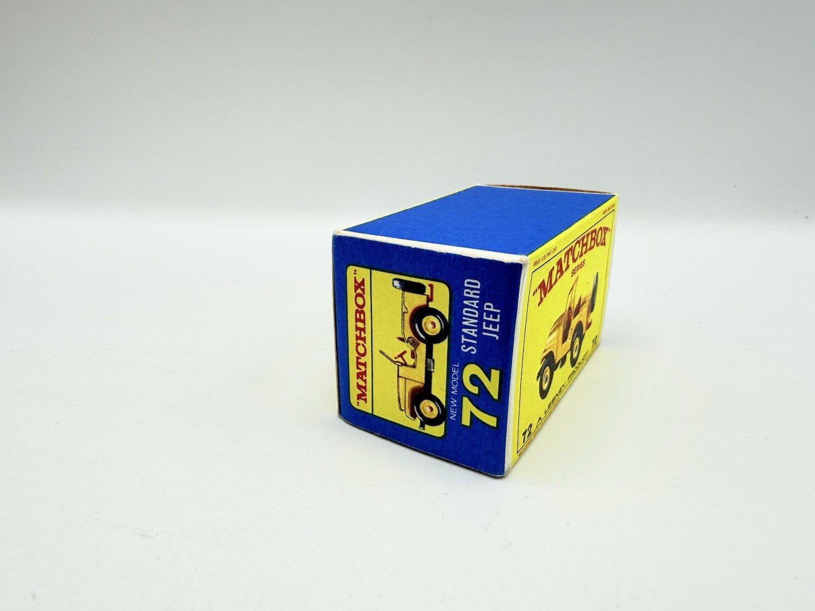 Matchbox Lesney 72b Jeep Empty Original E Type Box - Magic Matchbox