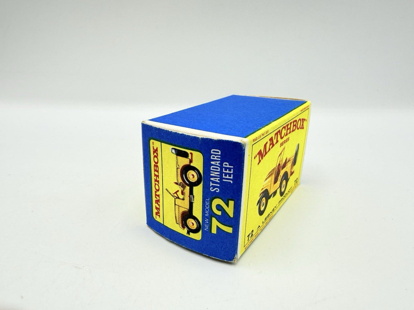 Matchbox Lesney 72b Jeep Empty Original E Type Box - Magic Matchbox