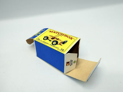 Matchbox Lesney 72b Jeep Empty Original E Type Box - Magic Matchbox