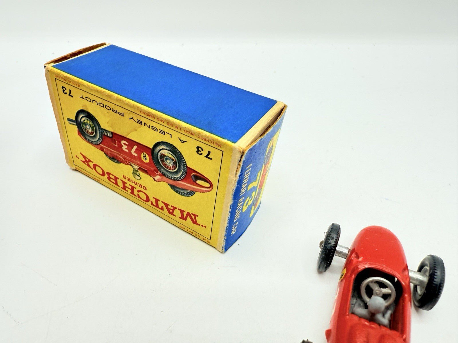 Matchbox Lesney 73b Ferrari Racing Car with driver - Magic Matchbox