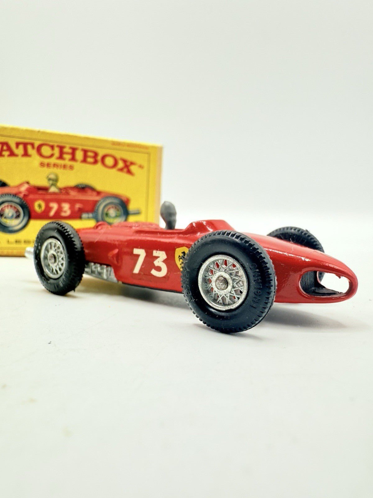 Matchbox Lesney 73b Ferrari Racing Car with driver - Magic Matchbox