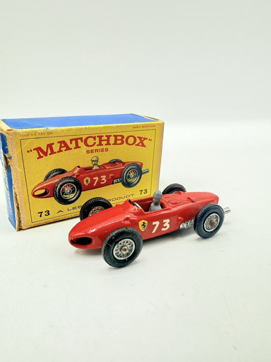 Matchbox Lesney 73b Ferrari Racing Car with driver - Magic Matchbox