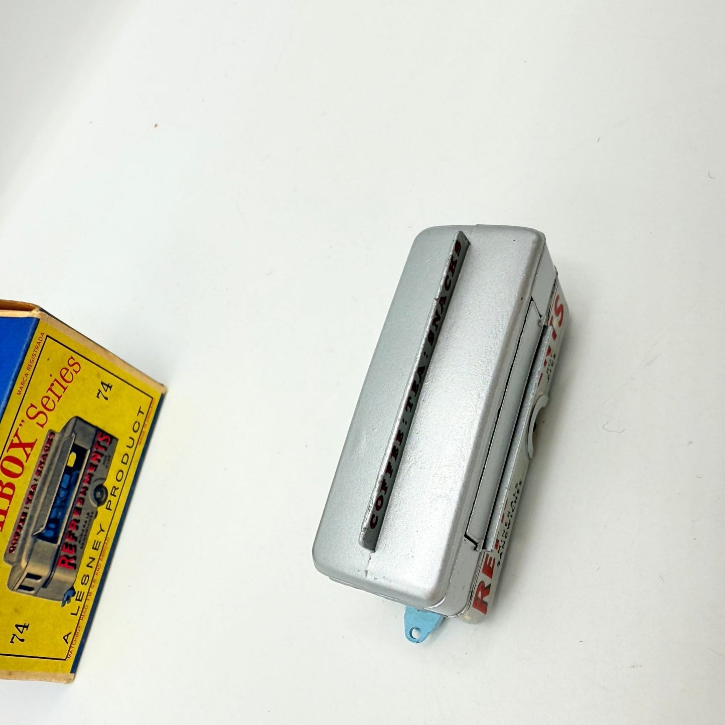 Matchbox Lesney 74a Mobile Canteen Trailer PALE BLUE BASE - Magic Matchbox