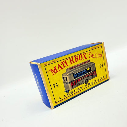 Matchbox Lesney 74a Mobile Canteen Trailer PALE BLUE BASE - Magic Matchbox