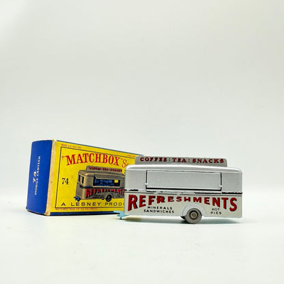 Matchbox Lesney 74a Mobile Canteen Trailer PALE BLUE BASE - Magic Matchbox