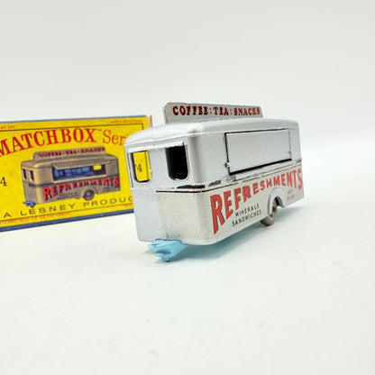 Matchbox Lesney 74a Mobile Canteen Trailer PALE BLUE BASE - Magic Matchbox