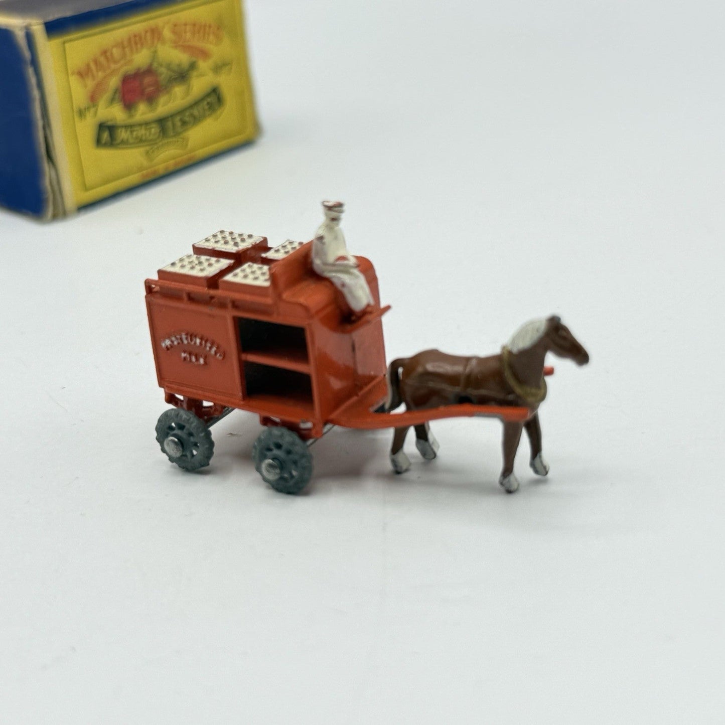 Matchbox Lesney 7a Horse Drawn Milk Float MW - Magic Matchbox