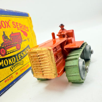 Matchbox Lesney 8a Caterpillar Tractor Orange with tracks - Magic Matchbox