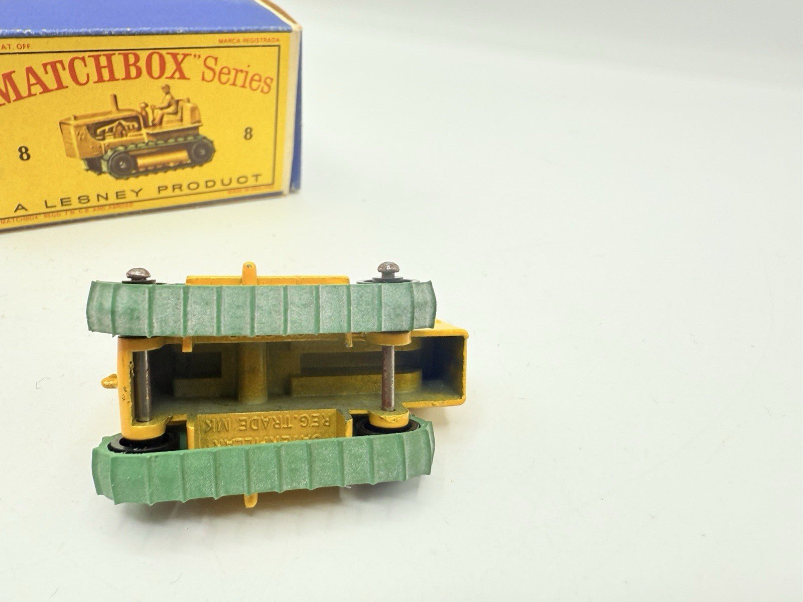 Matchbox Lesney 8c Caterpillar Tractor Black Rollers - Magic Matchbox
