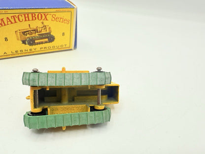 Matchbox Lesney 8c Caterpillar Tractor Black Rollers - Magic Matchbox