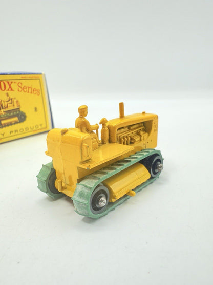 Matchbox Lesney 8c Caterpillar Tractor Black Rollers - Magic Matchbox