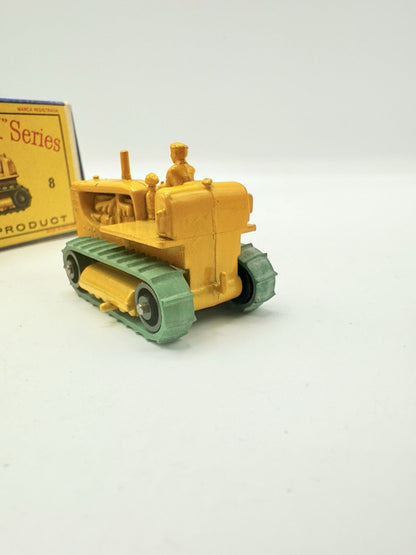Matchbox Lesney 8c Caterpillar Tractor Black Rollers - Magic Matchbox