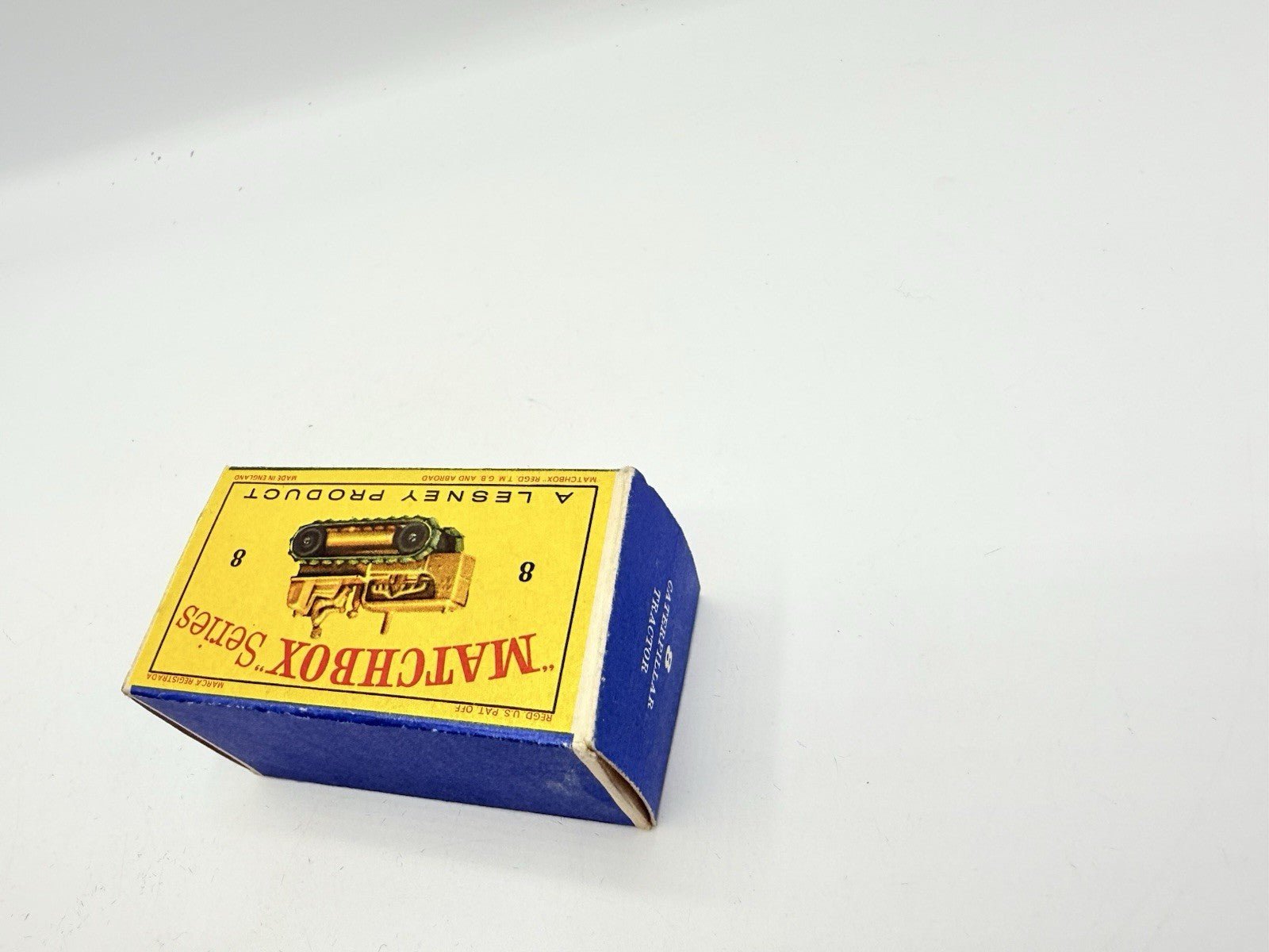 Matchbox Lesney 8c Caterpillar Tractor Black Rollers - Magic Matchbox