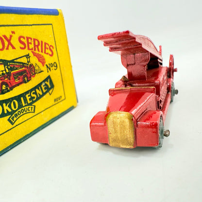 Matchbox Lesney 9a Dennis Fire Escape Engine - Magic Matchbox