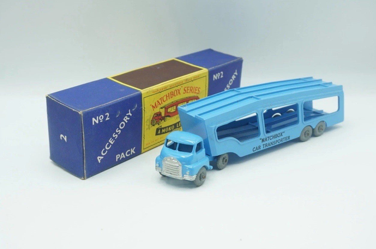 Matchbox Lesney A - 2 Bedford Car Transporter Accessory Pack Near Mint Boxed MW - Magic Matchbox