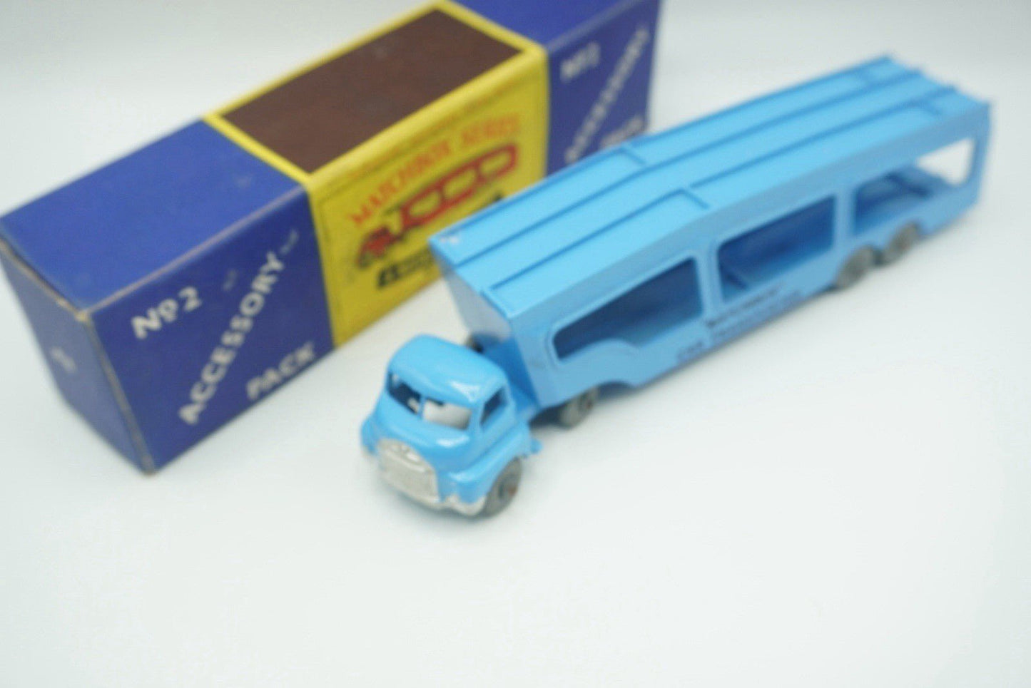 Matchbox Lesney A - 2 Bedford Car Transporter Accessory Pack Near Mint Boxed MW - Magic Matchbox