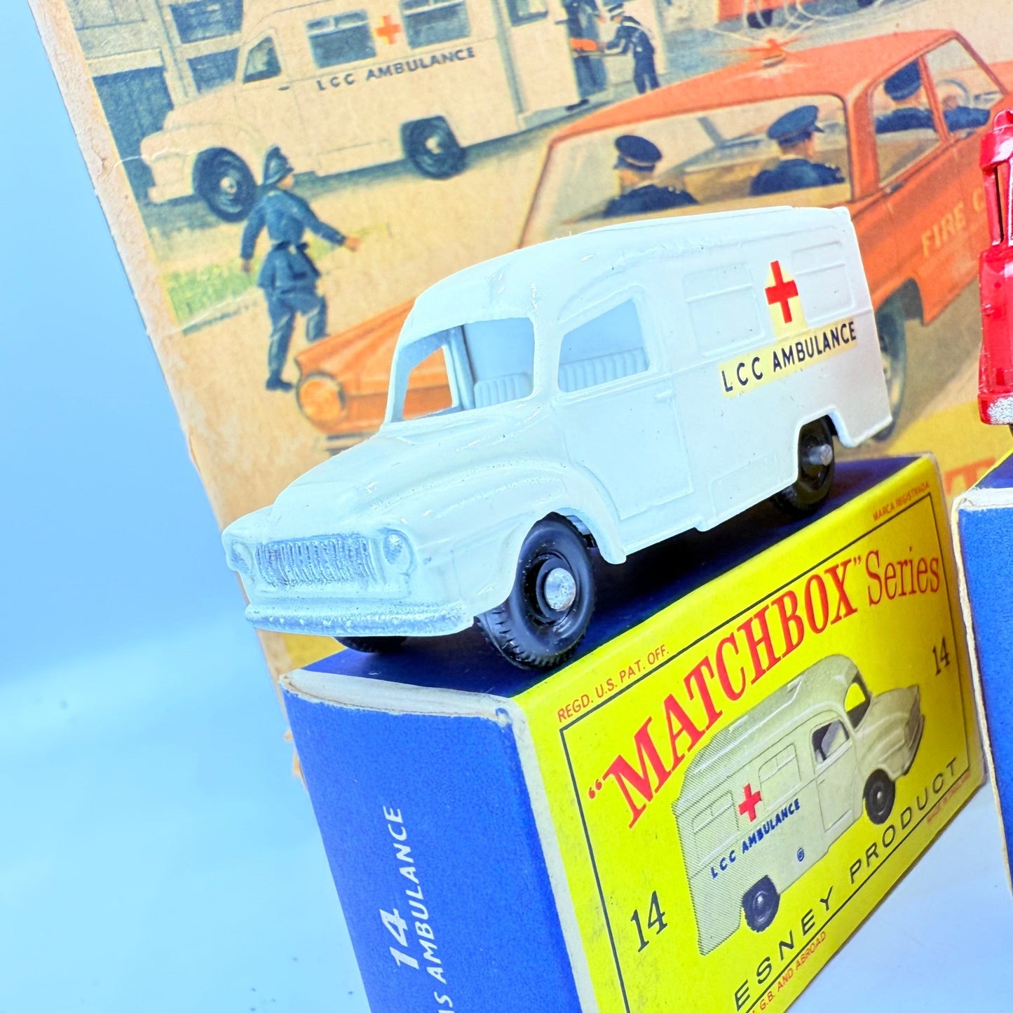 Matchbox Lesney G - 10 Fire Station Set with 3 models & original box - Magic Matchbox