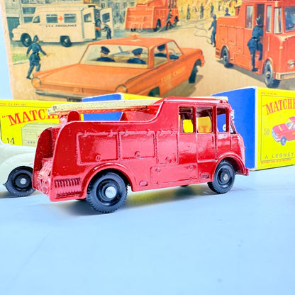 Matchbox Lesney G - 10 Fire Station Set with 3 models & original box - Magic Matchbox