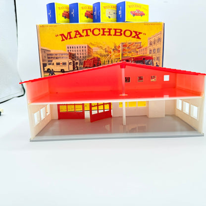 Matchbox Lesney G - 10 Fire Station Set with 4 models & original box - Magic Matchbox