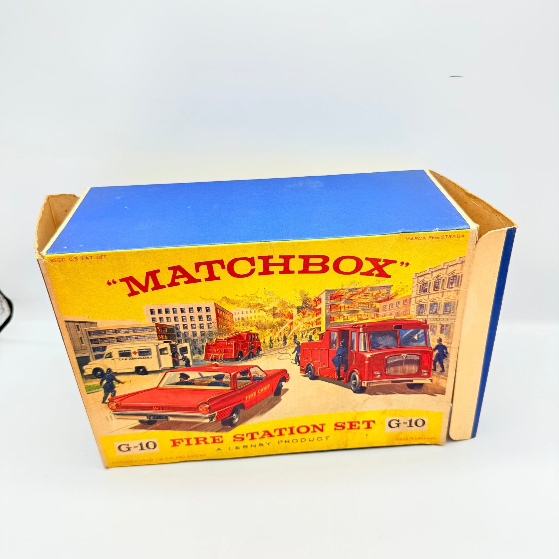 Matchbox Lesney G - 10 Fire Station Set with 4 models & original box - Magic Matchbox