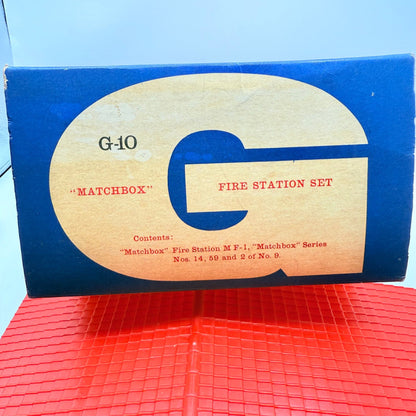 Matchbox Lesney G - 10 Fire Station Set with 4 models & original box - Magic Matchbox