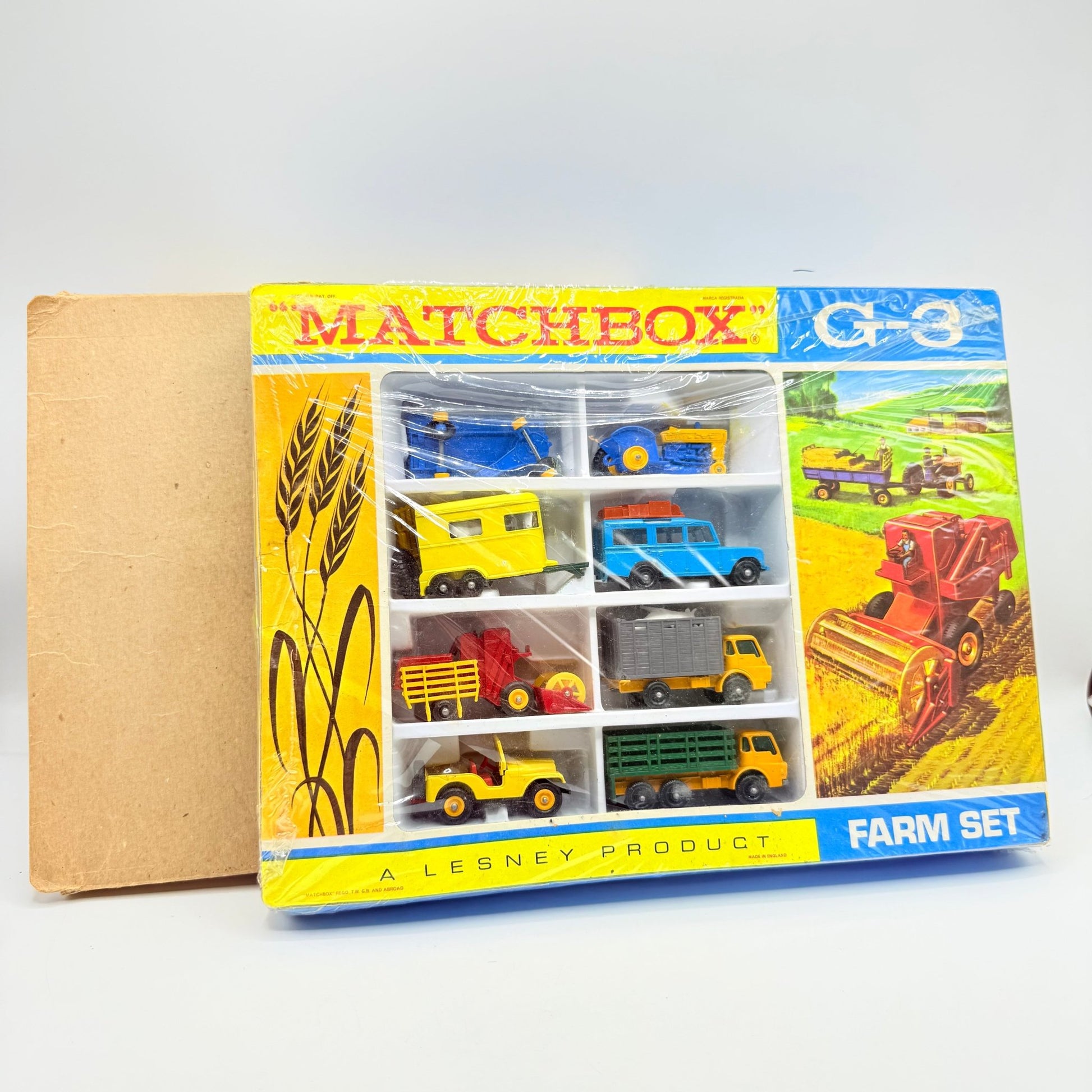 Matchbox Lesney G - 3 Farm Gift Set Still Sealed with cover. - Magic Matchbox