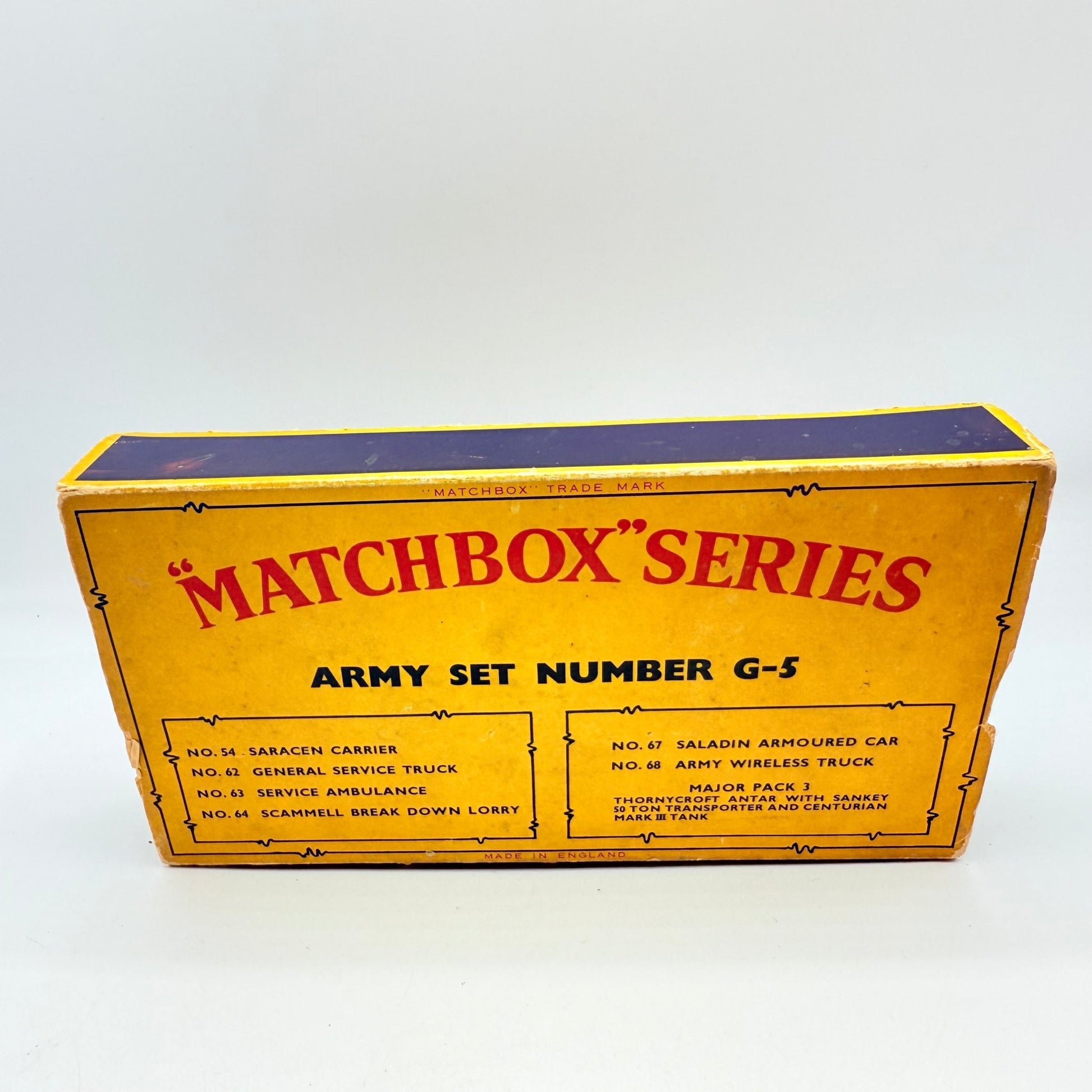 Matchbox Lesney G - 5 Army Gift Set VERY RARE - Magic Matchbox