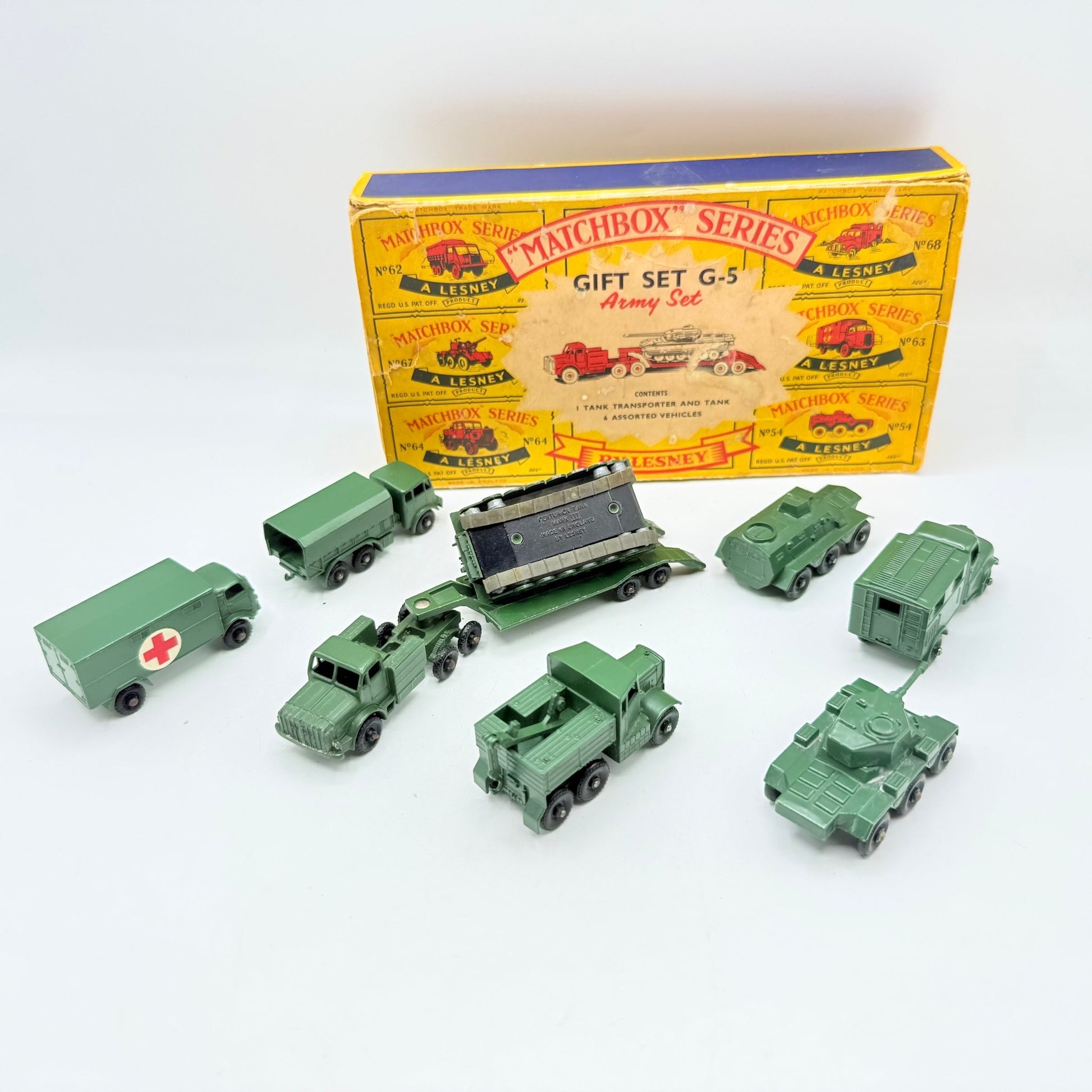 Matchbox Lesney G - 5 Army Gift Set VERY RARE - Magic Matchbox