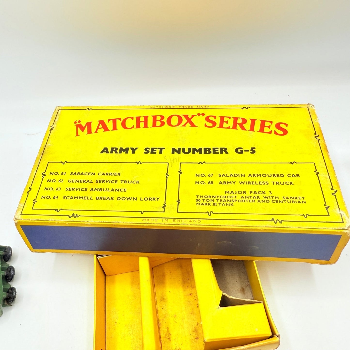 Matchbox Lesney G - 5 Military Gift Set VERY RARE - Magic Matchbox