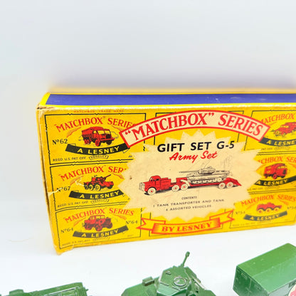 Matchbox Lesney G - 5 Military Gift Set VERY RARE - Magic Matchbox