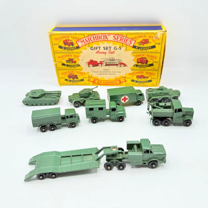 Matchbox Lesney G - 5 Military Gift Set VERY RARE - Magic Matchbox