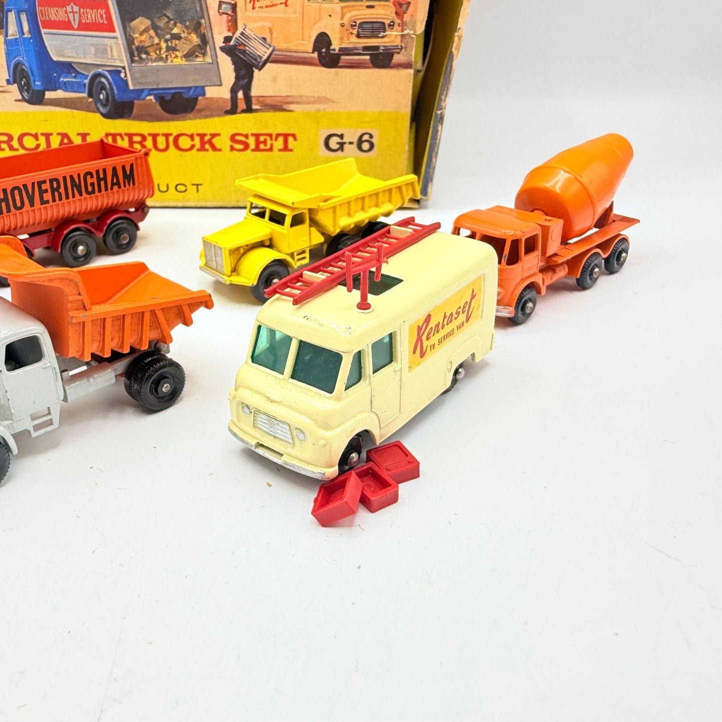 Matchbox Lesney G - 6 Commercial Truck Gift Set Rare - Magic Matchbox