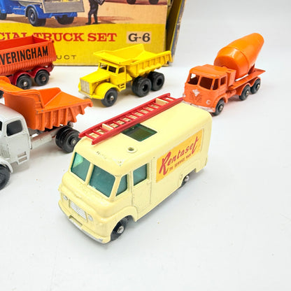Matchbox Lesney G - 6 Commercial Truck Gift Set Rare - Magic Matchbox